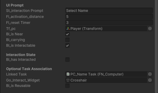 Screenshot of IsActive logic in editor